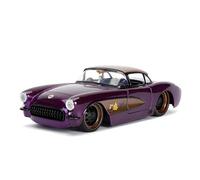 Auto Classica In Lega Modello Di Auto In Lega Pressofusa Viola Chevrolet Corvette 1957 In Scala 1:24 Decorazione Per Feste A Tema Decorativi Da Collezione