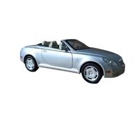 Auto Classica In Lega Ornamenti In Metallo Da Collezione Pressofusi In Scala 1:24 Per Lexus SC430 Roadster Con Tetto Piatto Color Argento Decorativi Da Collezione