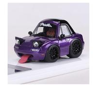 Auto Classica In Lega Ornamenti Per La Collezione Di Modelli Di Auto In Resina Mazda MX5 NA1 Miata Q Version In Scala 1:64 Decorativi Da Collezione(Purple)