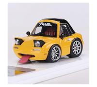 Auto Classica In Lega Ornamenti Per La Collezione Di Modelli Di Auto In Resina Mazda MX5 NA1 Miata Q Version In Scala 1:64 Decorativi Da Collezione(Yellow)