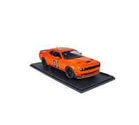 Auto Classica In Lega Ornamento Per Libreria A Doppia Porta In Lega Arancione Dodge Challenger R/T SCAT 1:18 Decorativi Da Collezione