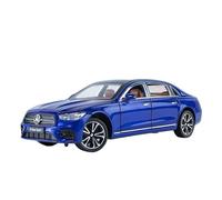 Auto Classica In Lega Per Mercedes Benz E300L E-Cless Versione Sportiva Modello Di Auto In Lega Metallo Pressofuso Suono Luce Pull Back 1 24 Decorativi Da Collezione(Blu)