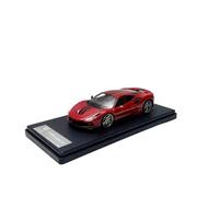 Auto Classica In Lega Scala 1/43 Per Ferrari F8 Tributo Modello In Resina Auto D'epoca Souvenir Per Adulti Esposizione Statica Decorativi Da Collezione(Red)
