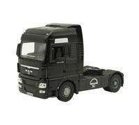 Auto Classica In Lega Scala 1:43 Per MAN TGX Container Truck Tractor Cars Model Collection Static Display Nero Decorativi Da Collezione(Black)