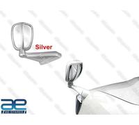 Auto Cofano FENDER Laterale Specchio Ampio Angolo Di Vista SX Argento Universale