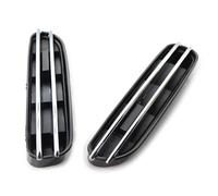 Auto Cofano Vent Decorazione Compatibile con per Serie 5 E39 E60 E61 M5 2 Pezzi Car Side Air Flow Vents Grille Grill Side Vent Hood Bonnet Vent Decorazione Auto