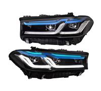 Auto Compatibile for BMW G30 2018-2022 M5 LCI Tipo Fari DRL L-ED Bi Xenon Lampadina Fendinebbia Accessori Auto G38 Testa Della Lampada(2018-2020 year)