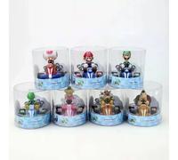 Auto con statuette di Mario Kart ""ready to race"" Luigi Wario Peach Donkey Kong