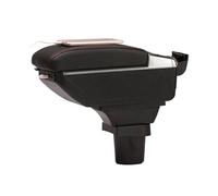 Auto Console Centrale Per Ford Per FOCUS MK1 Bracciolo Centrale Con Portaoggetti Portabicchieri Posacenere Interfaccia USB Organizzatore della scatola portaoggetti della con(D-Black red line8)