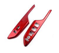 Auto Consolle Centrale Adesivi Beler Red Car Door Window Lift Switch Button Cover Panel Trim Bezel Adatto per Civic LHD 2016 2017 2018