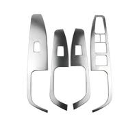 Auto Consolle Centrale Adesivi Per Elantra Silver Window Lift Switch Button Panel Cover Trim Decorazione bracciolo porta interna