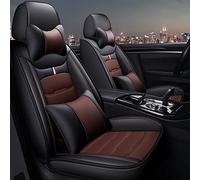 Auto Copri-sedili 5 Posti 1 Set Seggiolino Auto Coperture Per Hyundai Per Solaris Per Creta Ix35 Per Tucson Per Getz I30 I40 Per Elantra Per Onata Per Santa Fe(Black Coffee 5 Seat,Deluxe)