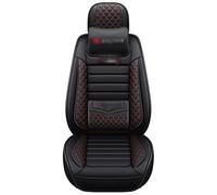 Auto Copri-sedili Coprisedili Per Auto In Pelle A 5 Posti Per Ford Per Ranger Per Focus 2 Mk1 Per Bordo Per Fuga C Max Per Smax Ka Per Explorer Per Fiesta Per Mondeo Mk4(Black Red line,Deluxe b)