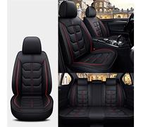 Auto Copri-sedili Coprisedili Per Auto In Pelle Artificiale Per Dodge Per Journey Per Calibre Per Challenger Per Caricabatterie Per Ram Per Nitro Per Avenger(Black+Red,One Size)