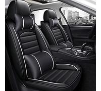 Auto Copri-sedili Cuoio Dell'unità Elaborazione Copertura Sede Automobile Per Bmw E46 E90 Serie 3 E21 E30 E36 E91 E92 E93 F30 F31 F34 F35 G20 G21 G28 Copertura Completa Interni(Black White 5 Seat,A)