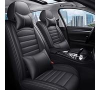 Auto Copri-sedili Cuoio Dell'unità Elaborazione Copertura Sede Automobile Per Bmw E46 E90 Serie 3 E21 E30 E36 E91 E92 E93 F30 F31 F34 F35 G20 G21 G28 Copertura Completa Interni(Black 5 Seat,A)