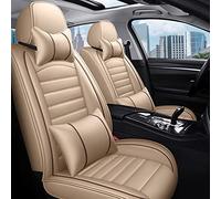 Auto Copri-sedili Per Bmw E65 Serie 7 E38 F01 F02 F03 F04 G11G12 Cuoio Seggiolino Auto Copertura Completa(Beige 5 Seat,A)