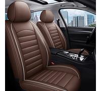 Auto Copri-sedili Set Completo Cuoio Dell'unità Elaborazione Copertura Sede Dell'automobile Per Ford Focus Mk2 Per Edge Per Explorer Per Ecosport Per Fuga Per Escursione(Coffee 5 Seat,B)