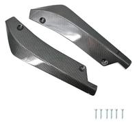 Auto Coprigonne Laterali Spoiler Paraurti Anteriore Striscia Posteriore Auto Diffusore Splitter Antigraffio Alette Fibra Carbonio Estensione Gonna Laterale(Carbon Fiber)