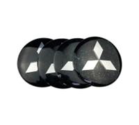 Auto Coprimozzi Coprimozzo Adesivo per Mitsubishi Zinger Galant Lancer ASX Pajero Outlander 56MM Tappi Coprimozzo Coperture Hub Center cap Wheel Covers Accessori,BlackSilver