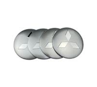 Auto Coprimozzi Coprimozzo Adesivo per Mitsubishi Zinger Galant Lancer ASX Pajero Outlander 56MM Tappi Coprimozzo Coperture Hub Center cap Wheel Covers Accessori,Silverstyle