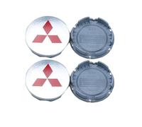 Auto Coprimozzo per Mitsubishi Pajero iO/Pinin 1998-2007, Centro Copricerchi Alta Qualità Tappi Ruote Borchie Cerchioni Accessori Impermeabile Antipolvere,58mm-Red