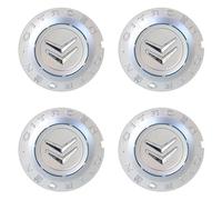 Auto Coprimozzo Ruota per Citroen C5 2008-2012, Coprimozzo Centrale Tappi Coprimozzi Copricerchi Tappi ABS Impermeabili Antipolvere Styling Ricambio Accessori 4PCS,Silver-B-157MM