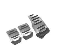 Auto Copripedali Pedale Per Auto In Lega Di Alluminio, Tipo Universale, Freno, Acceleratore, Frizione, In, Cuscinetto Antiscivolo(Manual-Silvery)