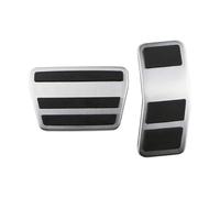 Auto Copripedali Per Ford Per Fiesta Per Mk7 2007-2012 Pedali Per Auto AT Copri Pedale Freno Frizione Gas Accessori In Acciaio Inossidabile(2Pcs AT)