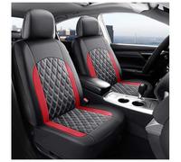 Auto Coprisedile per KIA Forte 2012-2026, Universale in Pelle PU Protezione Sedile per Auto Traspirante Antiscivolo in Auto Accessori Interni,B/Black-Red