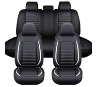 Auto Coprisedili per Hyundai Elantra Tucson Akzent Azera Equus Genesis Ioniq Sonate Veracruz, Set Copri-Sedili in Pelle Traspirante e Impermeabile, Fodere Anteriori e Posteriori, Accessori Auto