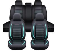 Auto Coprisedili per Hyundai Elantra Tucson Akzent Azera Equus Genesis Ioniq Sonate Veracruz, Set Copri-Sedili in Pelle Traspirante e Impermeabile, Fodere Anteriori e Posteriori, Accessori Auto