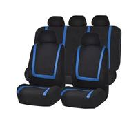 Auto Coprisedili per VW Polo Ⅵ Hatchback 2017-2026 Set Copri-Sedile per Guidatore e Passeggero Confortevole Protezione Accessori,C/Blue