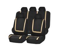 Auto Coprisedili per VW UP 2011-2026 Set Copri-Sedile per Guidatore e Passeggero Confortevole Protezione Accessori,D/Beige