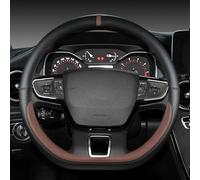 Auto Coprivolante per Chrysler PT Cruiser Estate 2001-2008, Copri Volante in Pelle Microfibra Copertura Protettivo Traspirante Antiscivolo Interni Accessori,D/Coffee
