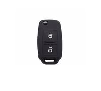 Auto Cover Scocca Custodia In Silicone Per Chiave Auto A 2 Pulsanti Per Golf Per Passat Per Polo MK4 Per Bora Altea Alhambra Guscio Chiave Auto(Black)
