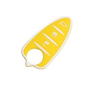 Auto Cover Scocca Per Alfa Per Romeo Per Mito Per Giulietta 159 GTA Coprichiave In Gomma Per Auto 3 Pulsanti Guscio Chiave Auto(Yellow)