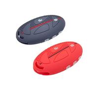 Auto Cover Scocca Per Hyundai Per Tucson Per Elantra Per Ioniq 2023 2024 2025 2 Pezzi Custodia Protettiva Per Chiave In Silicone Con 5 Pulsanti Guscio Chiave Auto(1black 1 red)