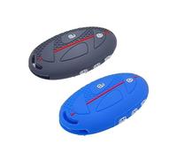 Auto Cover Scocca Per Hyundai Per Tucson Per Elantra Per Ioniq 2023 2024 2025 2 Pezzi Custodia Protettiva Per Chiave In Silicone Con 5 Pulsanti Guscio Chiave Auto(1black 1 blue)