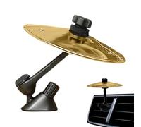 Auto Crash Bacino Car Cymbals Auto Tamburi Bacino Mini batteria auto incidente auto batteria strumenti musicali ornamenti per tutti i tipi di veicoli (argentato/oro)