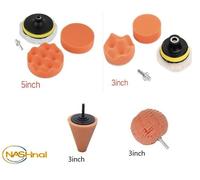 Auto Cuffia Lucidatura Lega Griglia Spugna Lucidante Kit Lucidatrice Drill-Bit