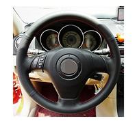 Auto Cuoio Coprivolanti Per Vecchio Per Mazda 3 Per Mazda 5 Per Mazda 6 Coprivolante In Pelle Artificiale Fai Da Te Coprivolante Per Auto Nero Copertura di Volante(Red Thread)