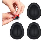 Auto Cup Holder Reducer Insert - 3-Pack Silicone Shockproof Stabilizer, Small Footprint Console Slot Slip Limiter For Various Glass Sizes, Odorless Self-Adhesive | Car Interior Accessory Set