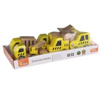 Auto da cantiere in legno - set da 6 pezzi