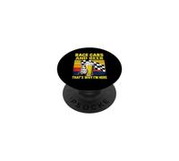 Auto da corsa e birra Ecco perché sono qui Divertente corse automobilistiche PopSockets PopGrip Adesivo
