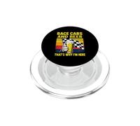 Auto da corsa e birra Ecco perché sono qui Divertente corse automobilistiche PopSockets PopGrip per MagSafe