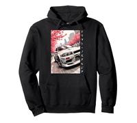 Auto da Corsa JDM Drift Vintage Tokyo Sakura Flower Blossom Art Felpa con Cappuccio