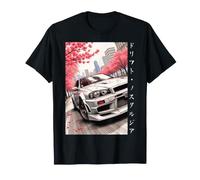 Auto da Corsa JDM Drift Vintage Tokyo Sakura Flower Blossom Art Maglietta