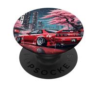Auto da corsa JDM vintage Tokyo Street Racing Sakura Blossom Art PopSockets PopGrip Adesivo