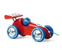 Auto da Corsa Rossa e Blu da Trainare Giocattolo Prima Infanzia dai 12 Mesi | Cordino di trazione incluso | colori vivaci e contrastanti | favorisce motricità e primi passi | idea regalo dal design